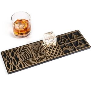 Clear Ice Cube Design Tray - CraftModern Ice Molds for Bourbon & Cocktails